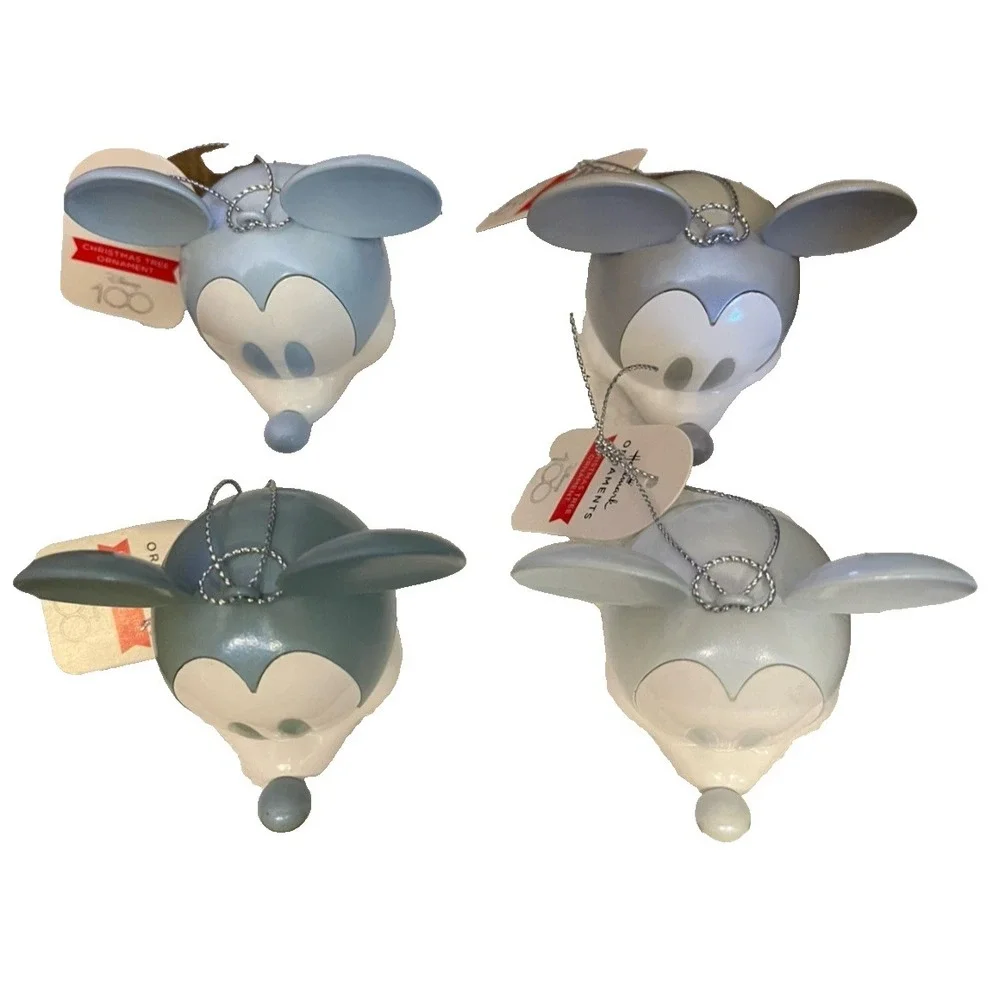 Hallmark‎ Disney 100 Years of Wonder Mickey Mouse Ornaments - Set of 4 [NWT]